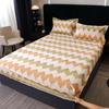 Queen Size Bedsheet 100% Cotton Fitted Sheet Brushed Bed Cover Soft Mattress Protector Sabanas Para Cama (Pillowcase Need Order)