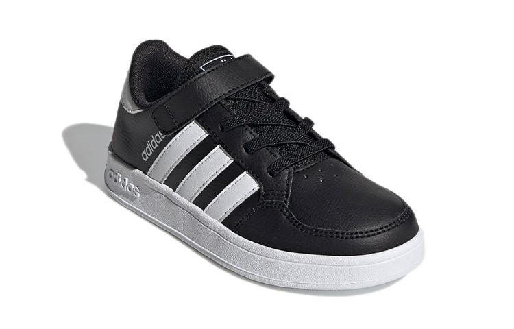 adidas Neo Breaknet Comfortable And Trendy Abrasion Resistant Low Top Skateboard Shoes Black White FZ0105