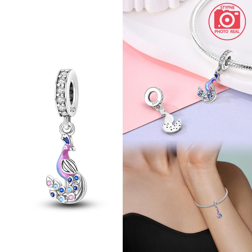 Purple Series Butterfly Flower Pendant Bead Component Copper Metal Colors Designed For Charm Bead Components Copper Metal Colors Authentic Original