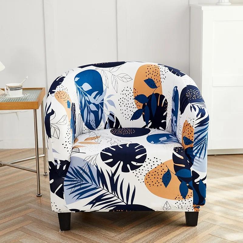 Elastic Single Sofa Cover Armchairs Bath Tub Chair Cover Washable Couch Protector for Coffee Bar Home Decoration Sofa Protector