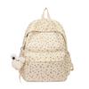 Schoolbag wholesale Korean version casual large-capacity bag women's bag 1011 spring corduroy backpack printed student schoolbag