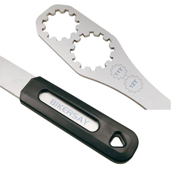 Bicycle Flywheel Remover Wrench Stainless Steel Road Bicycle Freewheel Cassette Lockring Installation Removal Bike Repair Maintenance Tools