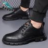 Autumn and winter 2025 new men's shoes genuine leather casual leather shoes heightened trend versatile tooling leather shoes