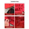 Giant Red Bow for Wedding Arch Bridal Shower Party Birthday Christmas Home Door Decor Bow Knot Car Delivery Decoration Gift