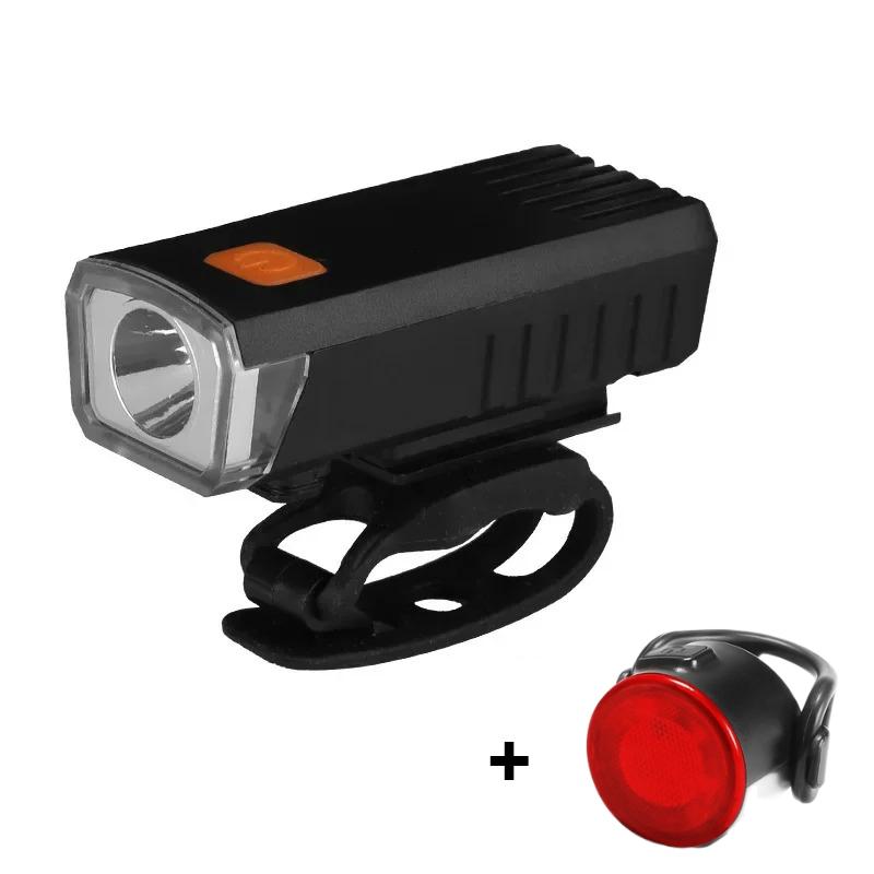 Bicycle Front Light Taillight USB Rechargeable Led Waterproof Outdoor Mountain Bicycle Lamp Bell Headlight Bicycle Accessories