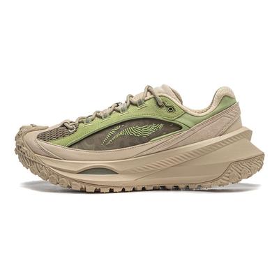 Pantofi de alergare Li Ning Trendy cu amortizare, rezistenți la uzură, cu gleznă joasă, adidași unisex alb murdar AZGU003-5