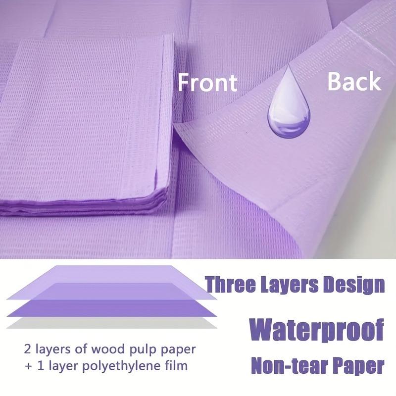 25/50/125PCS Purple Disposable Table Mat Waterproof Foldable Cleaning Pad Tattoo Beauty Nail DIY Cleaning Accessories