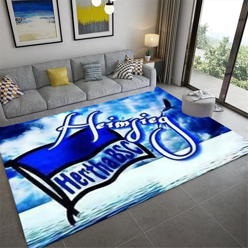 Hertha BSC Carpet Rug for Living Room Bedroom Home Sofa Decoration,Kids play Non-slip Floor Mat