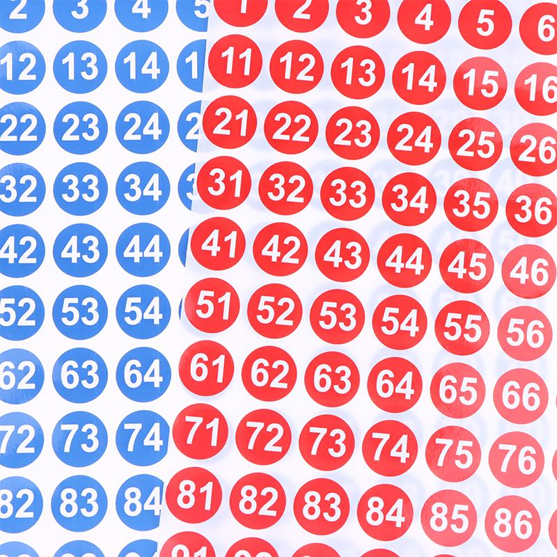 5 Sheets Number Stickers 1-100 Label Number Sticker For Diy Craft Nail Polish Glue Bottle Scrapbooking Diary Stationery
