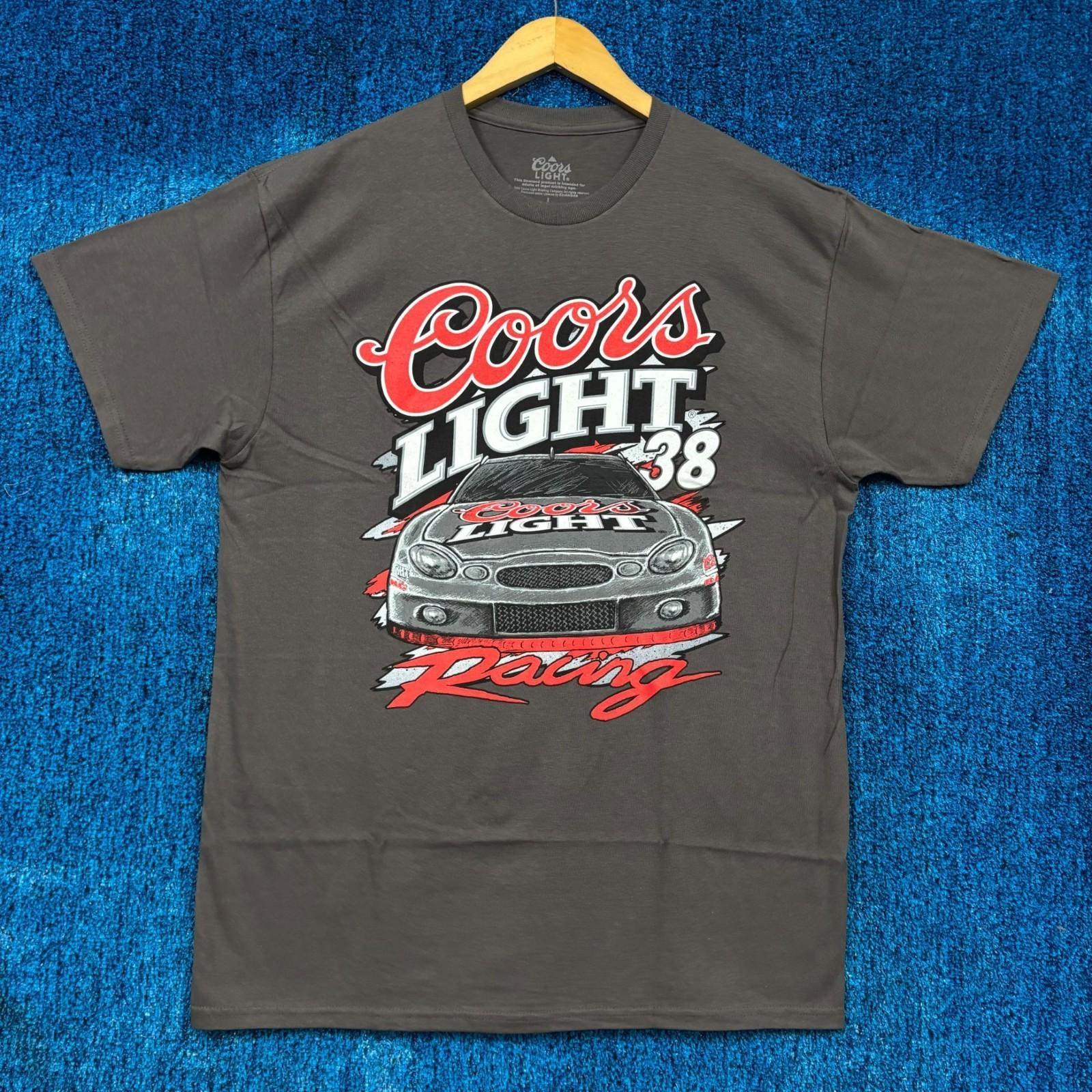 Coors Light Racing Team Number 38 Car Illustration Art Tee L Unisex T-Shirt S