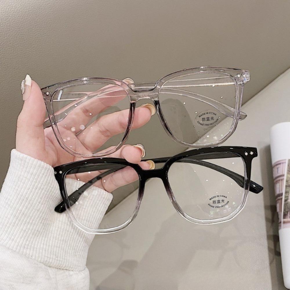 Anti Radiation Glasses for Men and Women Simple Square Anti-blue Transition Eyeglasses