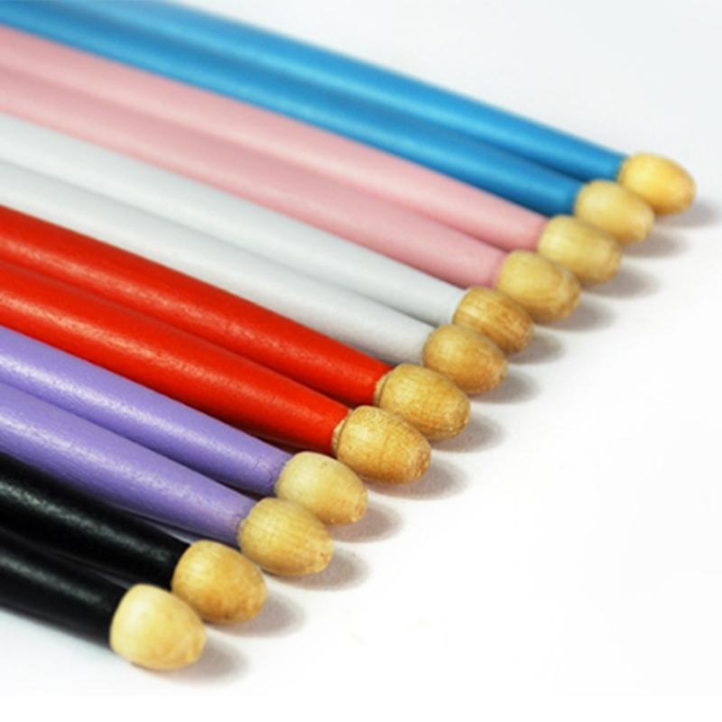 1 Paire de baguettes de batterie antidérapantes 5A/7A en érable pour débutant, étudiant, adulte