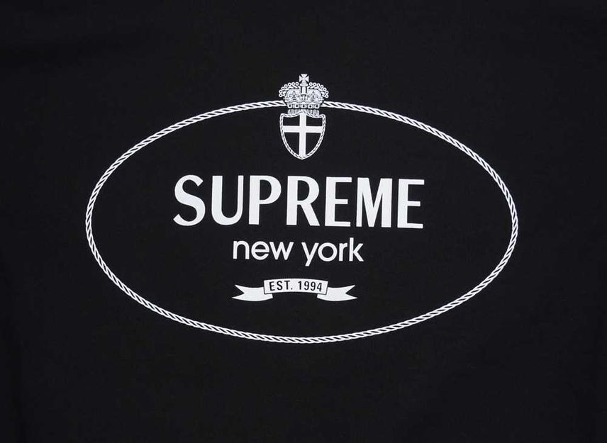 Supreme Crest Crewneck Black