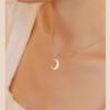 Fancy Moon Pearl Bracelet For Women Fashion Crescent Moon Chain Necklaces Japan Korea Unique Popular Design Jewelry Party Gift
