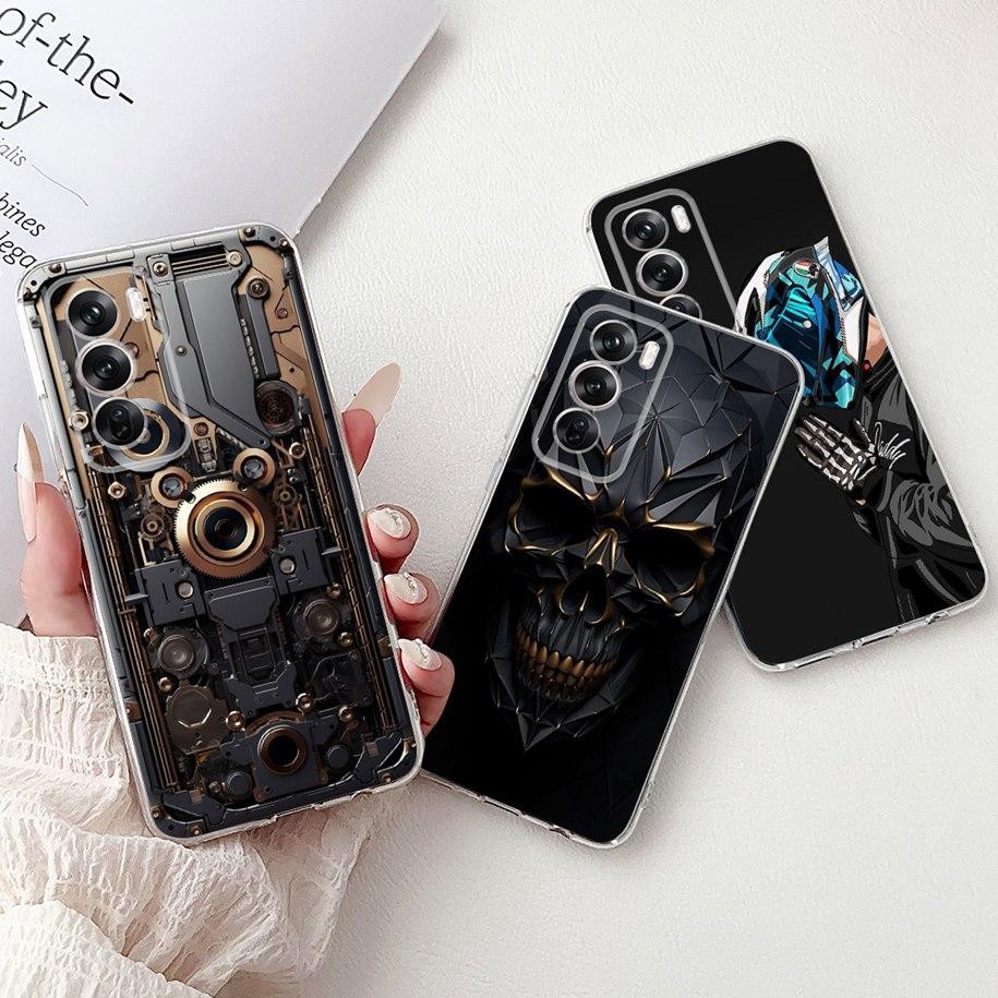 For OPPO Reno12 Pro 5G Case CPH2629 Cover Transparent Silicone Fashion Butterfly Soft Case For Reno 12 CPH2625 Reno 12Pro Fundas
