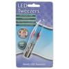 Pince à épiler - Modèle avec lampe LED - Acier inoxydable - Haute résistance