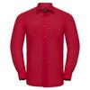 Russell Collection Mens Polycotton Tailored Long-Sleeved Shirt