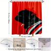 Charming Pug In Beret Bath Curtain - Cute Dog Shower Curtain For Pet Lovers, Funny French Bulldog Bathroom Decor