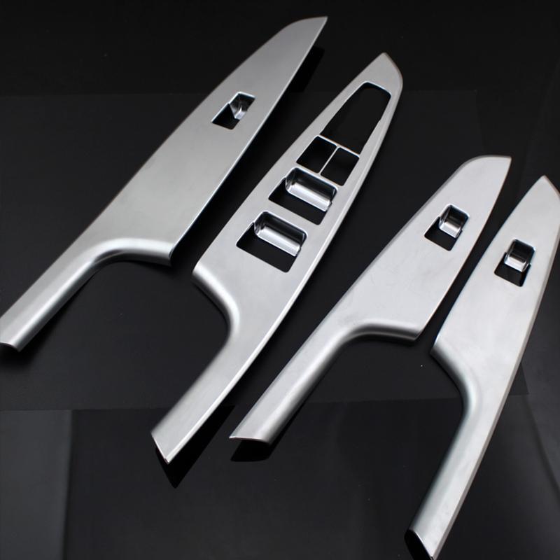 BOOMBLOCK 4pcs/Set Car Covers For Hyundai Tucson 2017 2016 2015 Window Lift Button Door Handle Panel Trim Stickers