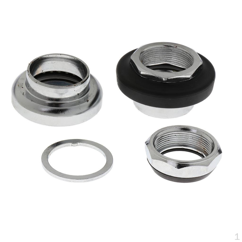 

1 Inch Threaded Headset Road Bicycle Bike Cycle External Cup Silver