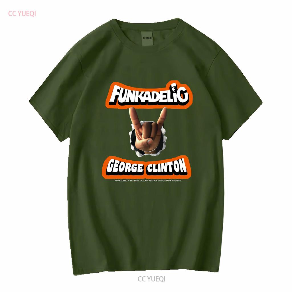 George Funkadelic Clinton T Shirt vintage Washed Versatile Unisex Comfortable Top For Everyday Wear graphic fashion