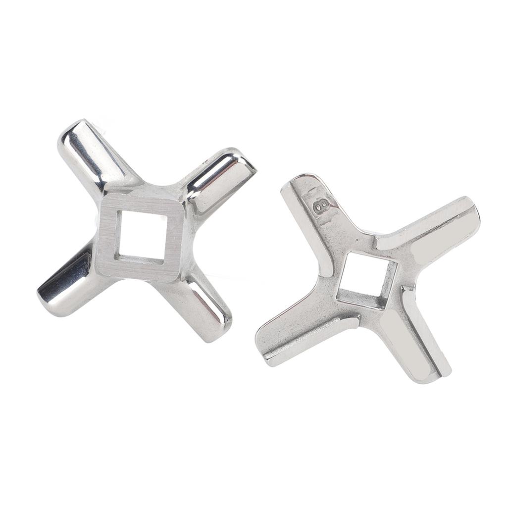 2 PIEZAS Cuchilla de Picadora de Carne Cuchillo Cortador Acero Inoxidable Fácil Reemplazo Picadora de Carne Versátil