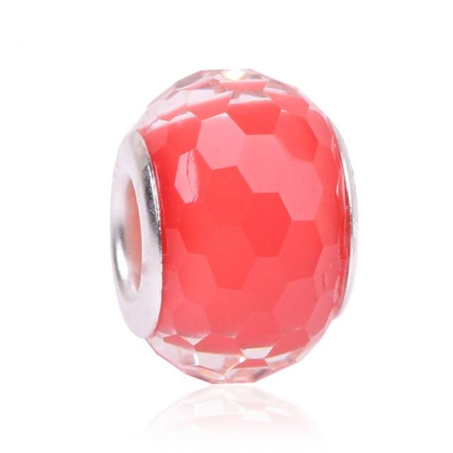 Fashion Charm  Red Love Wine Glass Crown Beads Suitable for  Ladies Bracelet Jewelry