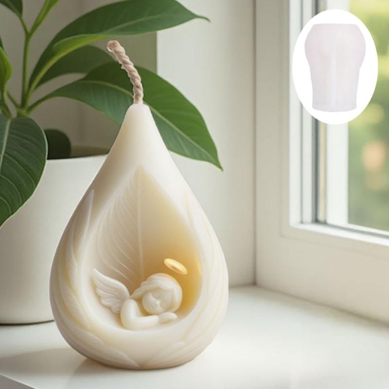 Food Safe Silicone Mould for Crafting Beautiful Sleep Angel Candle Ideal for Home Decoration and Gift
