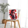Pop King Mj Square Pillow Case Cushion Cover Awesome Zippered Decorative Throw Pillow Case Cover For Sofa 45*45Cm
