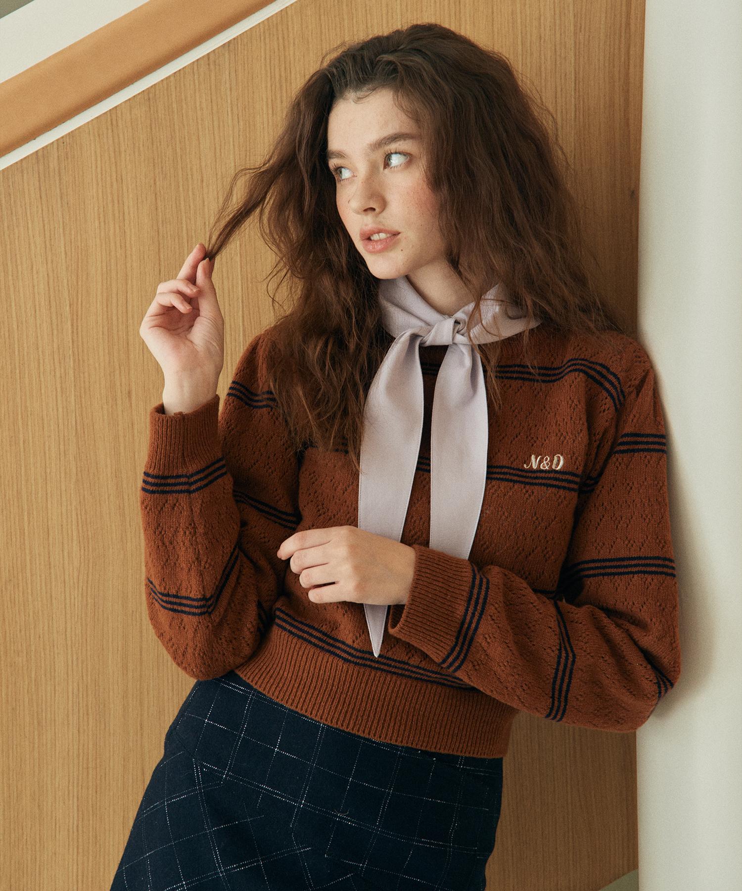 Near And Dear Scarf Collar Solid Shirt_Purple