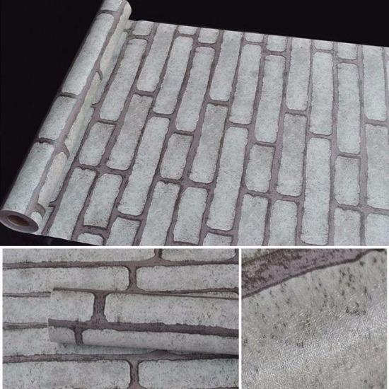 Brick Wallpaper Peel And Stick For Bedroom Faux Brick Kitchen Cabinets Home Decor Wall Stickers Papel De Parede Stickers Muraux