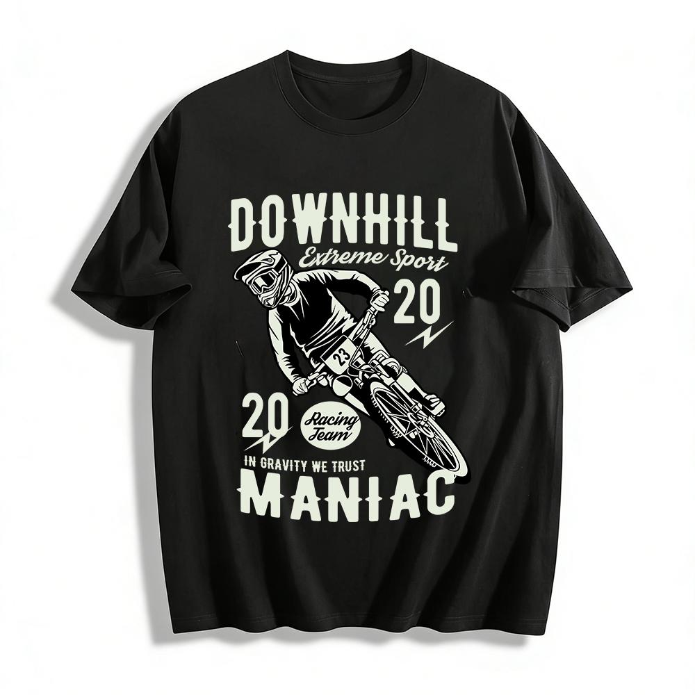 

Downhill Maniac Gravity Trust MTB Racing Team Graphic Tee Pure cotton T-shirt XXS