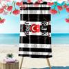 Beşiktaş J.K Print Beach Towel, Large Soft Quick Dry Towel for Beach Camping Swimming