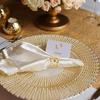 Napkin Ring Golden Metal Napkin Ring Napkin Buckle Leaf Wedding Banquet Anniversary Christmas Table Decoration 1/8 Pieces
