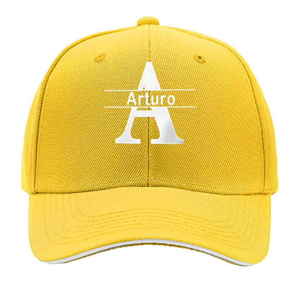 Customized Name Arturo Cap Personalized Streetwear Hat with Logo Classic Black White Design Sandwich Baseball Cap
