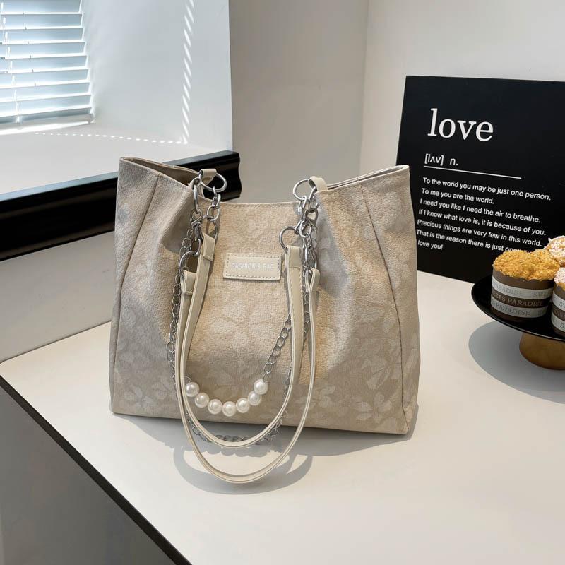 

Сумка большой вместимости женская 2025 новая модная цепочка на плечо сумка для работы, поездок, для студентов на занятия, сумка-тоут