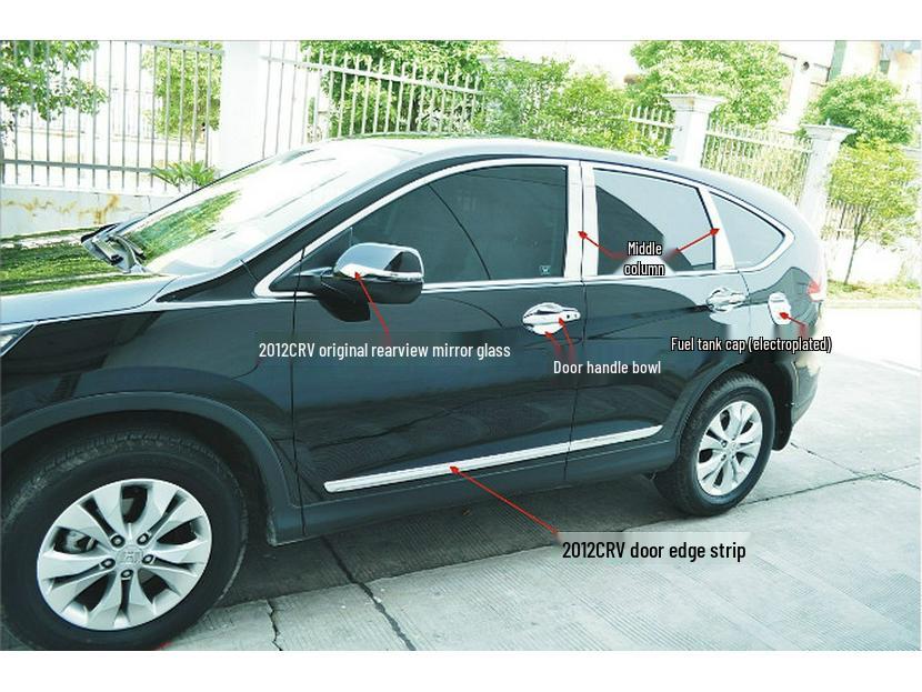 12-15 Honda CRV Sport Μέλι Κεντρική Μάσκα Διακοσμητικό & Λωρίδα Καπό