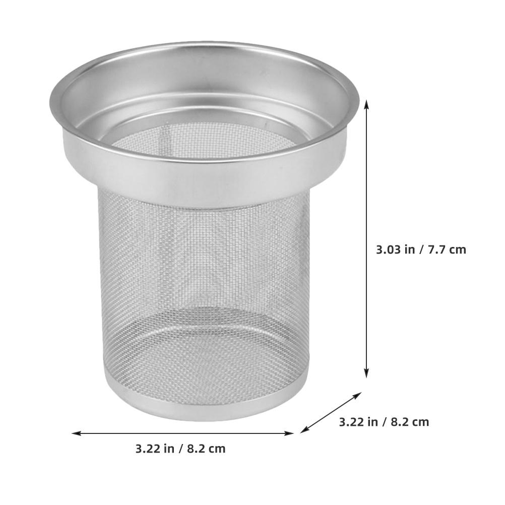 Loose Leaf Tea Infuser Fine Mesh Stainless Steel Filter Strainer Metal Tea Brew Basket for Cup Teapot Home Office Use