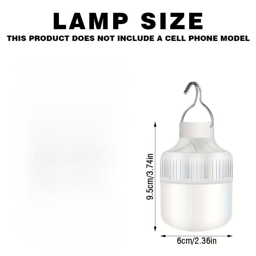 LED Light Bulb USB Rechargeable Hanging Tent Light Portable Emergency Lantern Outdoor Light Bulb For Camping/Garden/BBQ/Outage