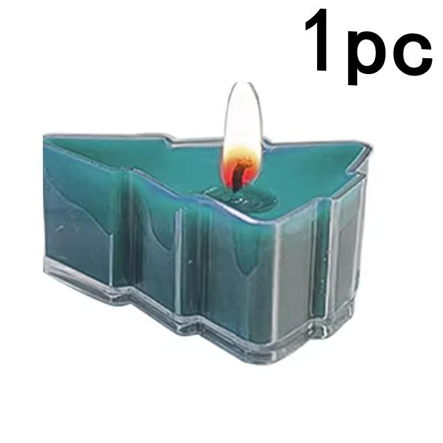 1/2/4Pcs Christmas Tree Shape Candle Small Scented Handmade Tea Lights Candles for Xmas New Year Gifts Home Party Desktop Decor