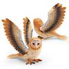 Animal Model Pvc Flying Owl Figurine For Children Educational Display