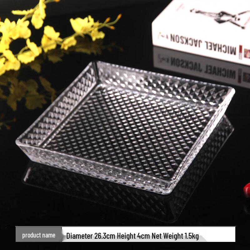 Flavinmci Glass Dessert and Snack Plate