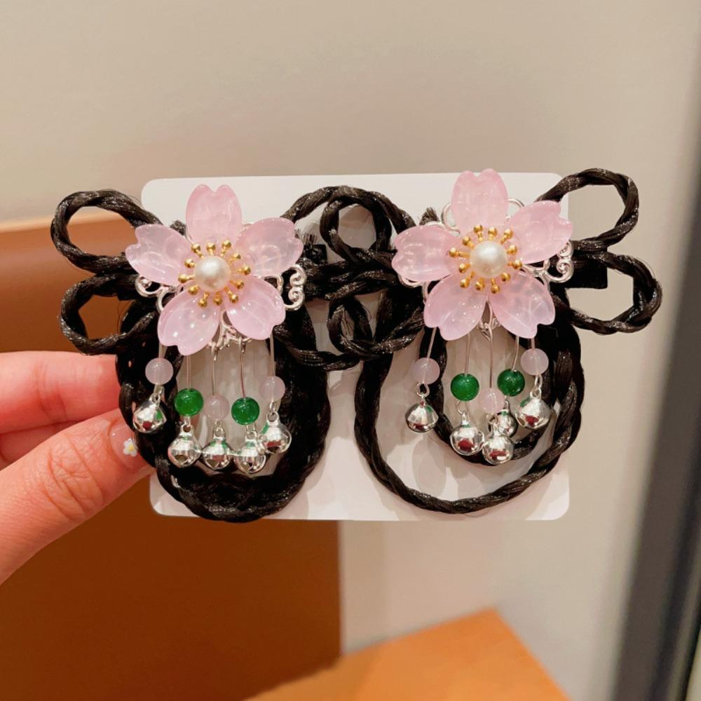 Tassels Chinese New Year Headwear Red Ancient Style Hairpin Lovely Hanfu Hair Sticks  Baby