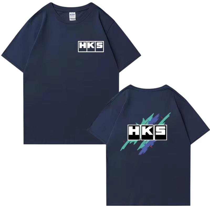 Japanische Endlose Auto Grafik Kurzarm Herren T-Shirts 100% Baumwolle Unisex T-Shirt Doppelseitiges Top Y2k