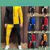 Stylish Men's Tracksuit Suit With Hoodie And Zipper Closure For Gym And Sports