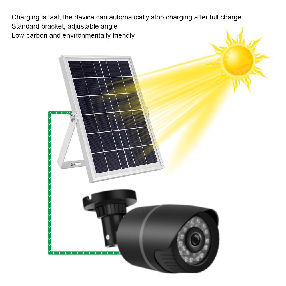 6W IP66 Solar Power Bank  Panel Charger External Battery Charging  6V 1A for Security Camera