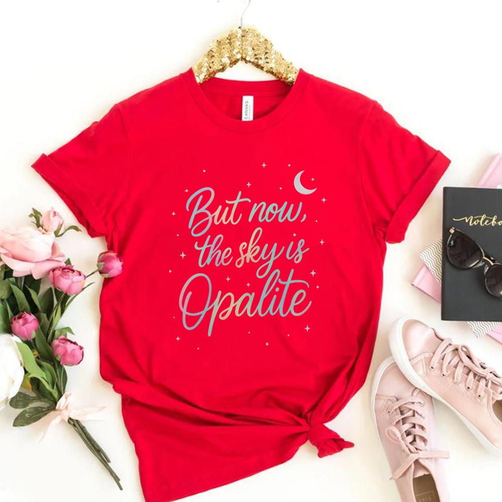 

But Now The Sky Is Opalite Tshirt Opalite Showgirl Shirt Dancing in The Lightening Tshirt Unisex Women Printed Short Sleeves Tops S