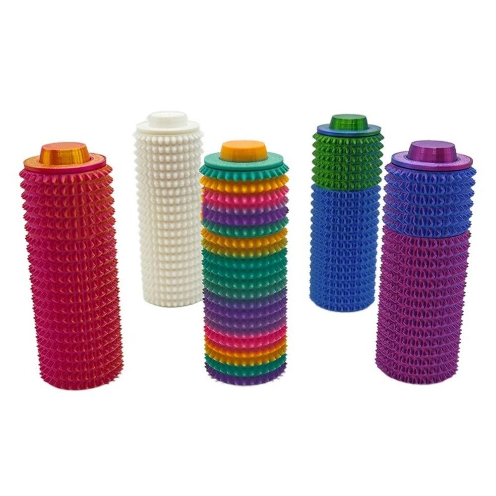 

PLA Material Spiky Sensory Toys Venting Toy Mini Grippie Portable Spiky Grippie for Friends Red