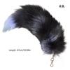 Llavero Colgante Cola de Zorro de Peluche Llavero de Cola de Animal Encanto Cadenas para Llaves de Coche Decoración de Bolso