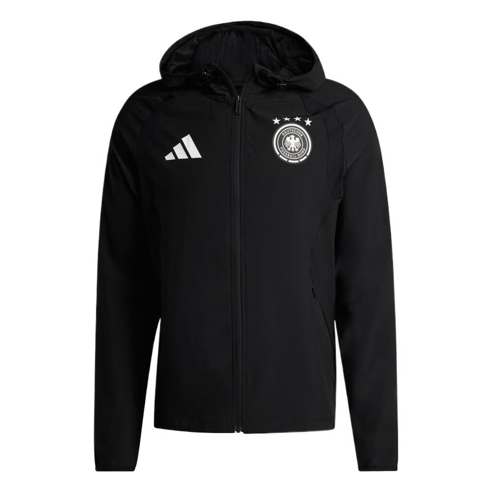 adidas Germany Tiro Travel Full Zip Windbreaker Black Men s JZ9326 S